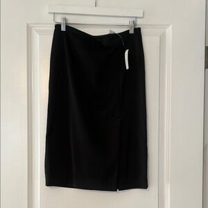 White House Black Market Classic Black Midi Skirt